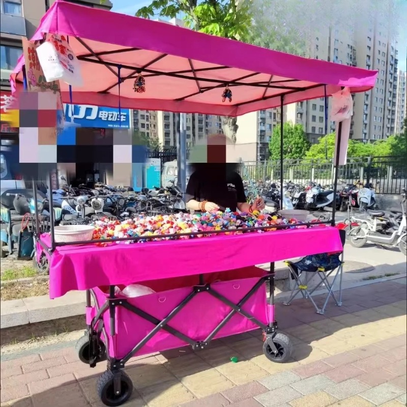 Outdoor Camping Trolley - Передвижная тележка-прилавок с большой подъемной и