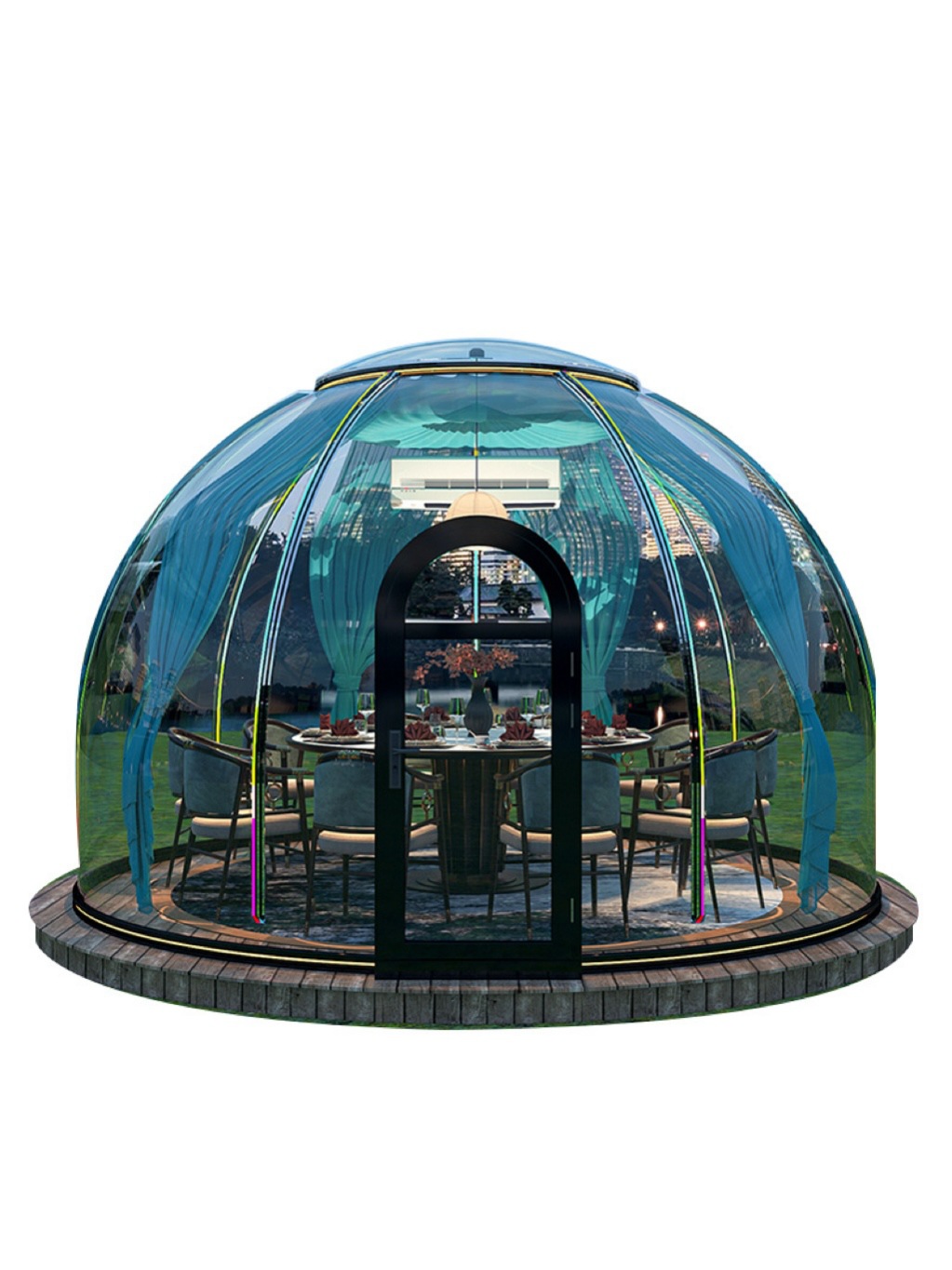Прозрачный купольный дом-пузыр – обзор и цена Outdoor Camping Exhibition