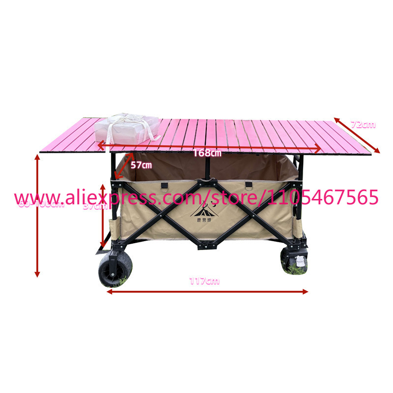 1 шт. большой складной прицеп- – обзор и цена Outdoor Camping Trolley