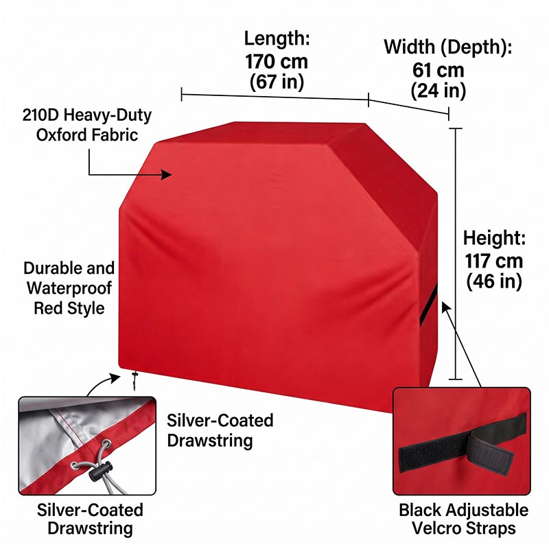 Чехол для барбекю 210D, пылеза – обзор и цена Outdoor Camping Trolley