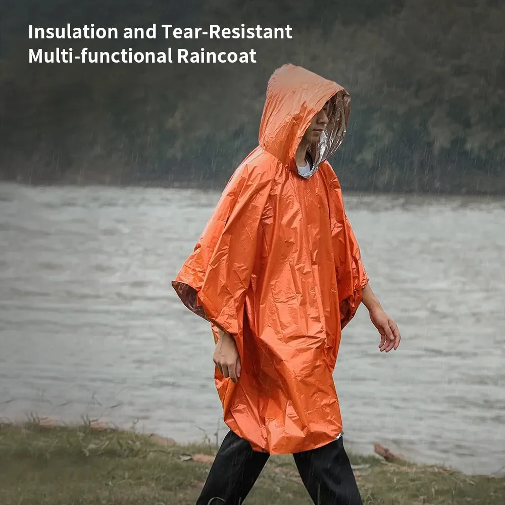 Аварийный плащ-пончо, водонепр – обзор и цена Camping Rain Poncho