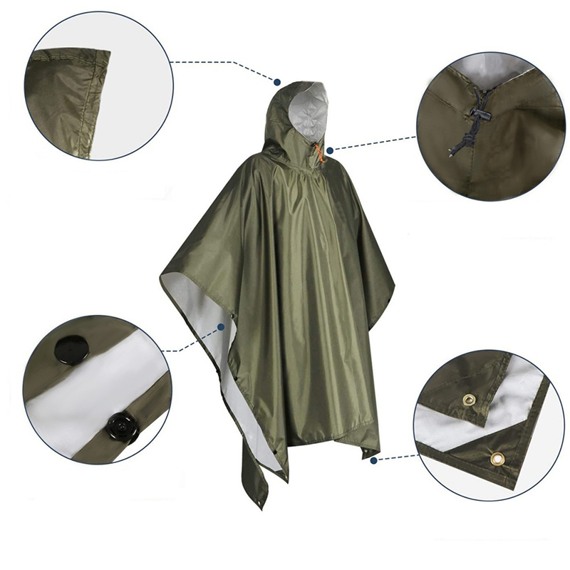 Сверхмощное пончо от дождя для – обзор и цена Camping Rain Poncho