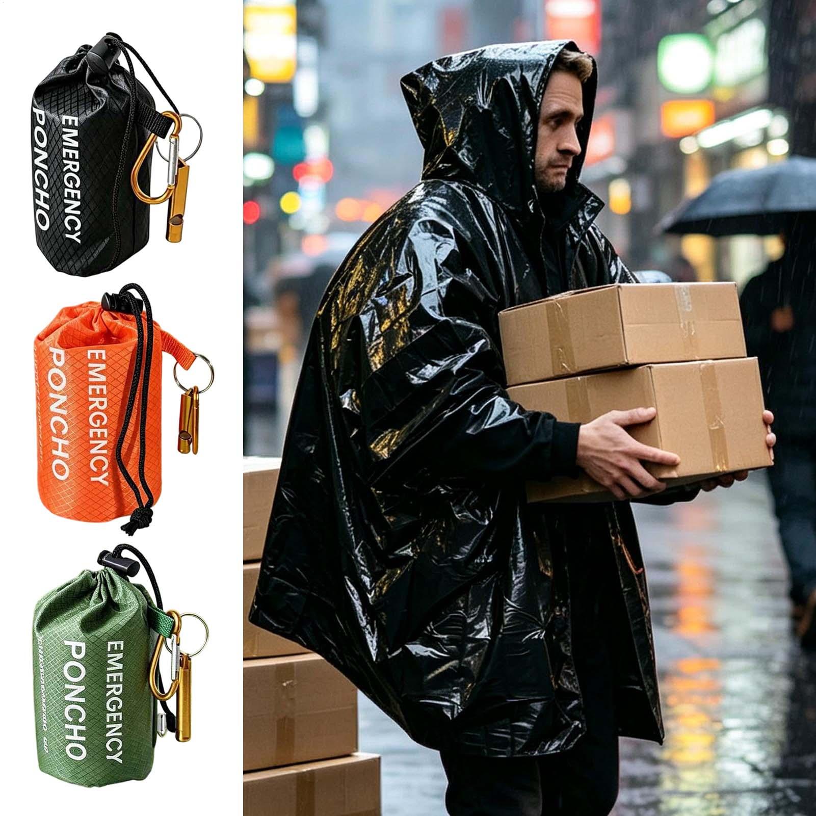 3 шт. термоодеяло-пончо для вы – обзор и цена Camping Rain Poncho