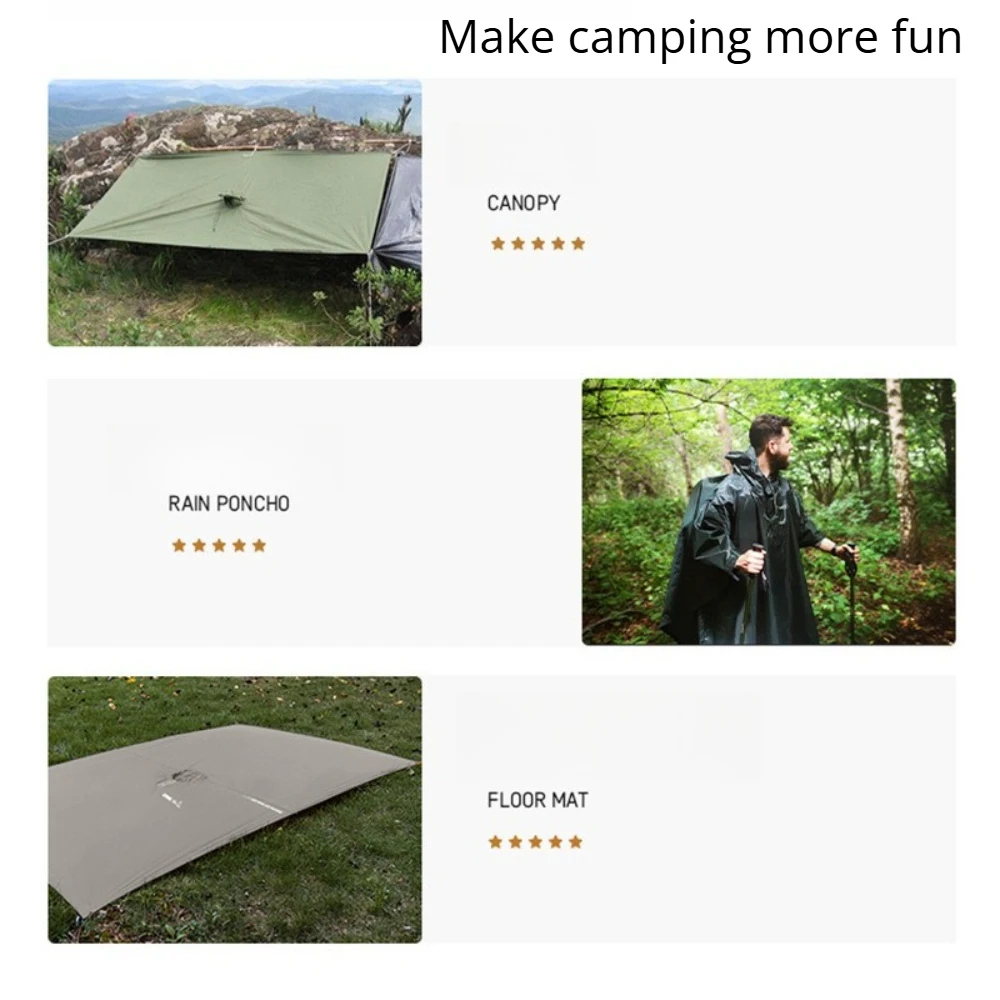2026 Водонепроницаемый дождеви – обзор и цена Camping Rain Poncho