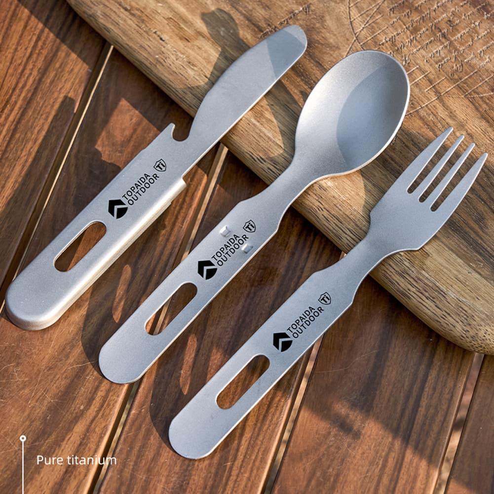 Набор 3 в 1: титановая вилка,  – обзор и цена Outdoor Camping Dining Set